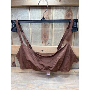 Savage X Fenty Brown Mesh Bralette XL Recycled Nylon Blend